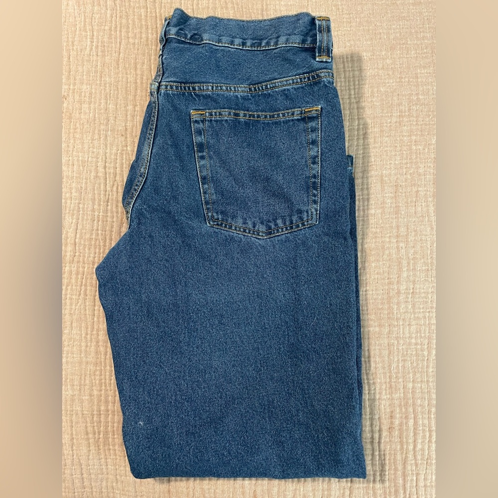 Blue Mountain Men's Relaxed Fit Mid -Rise Denim
5-Pocket Jeans 34 x 30
